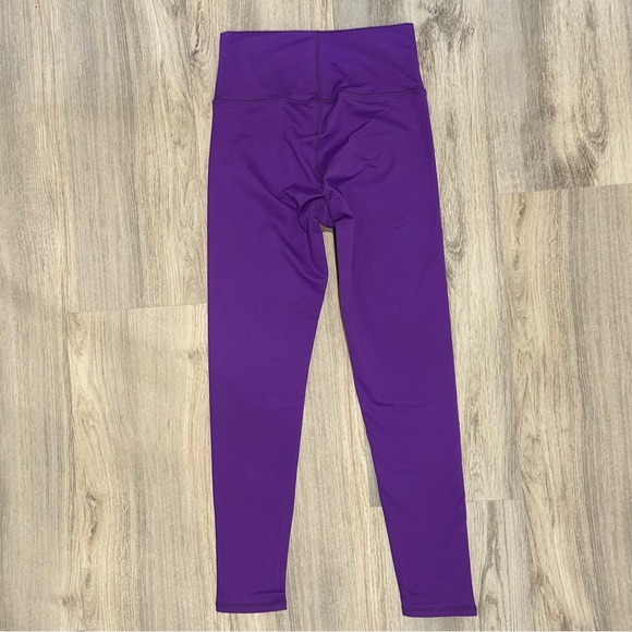 NWT Terez Athletic Leggings Pants Activewear Stretch Electric Purple Size S - Picture 6 of 6